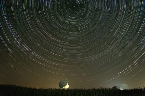 Startrails über Raisting
